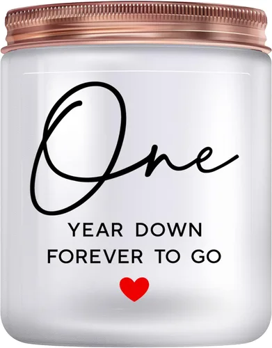 Miniatura 8 de Velas de feliz aniversario, regalos para ella, él, pareja, 1, 2, 5, aniversario de un año, regalos románticos para esposa, marido, novia, novio