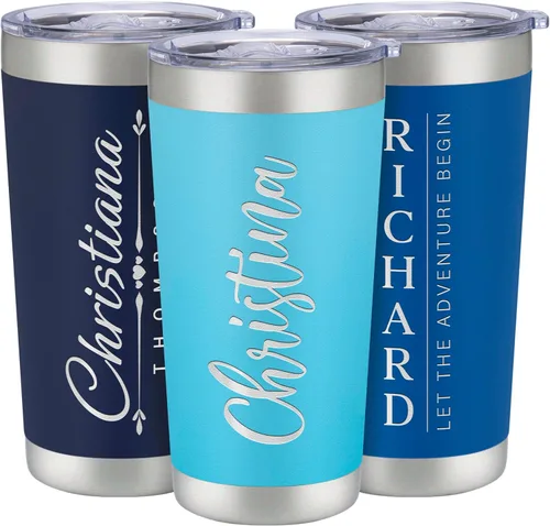 Miniatura 21 de Vasos de viaje personalizado de 20 y 30 onzas, con aislamiento
