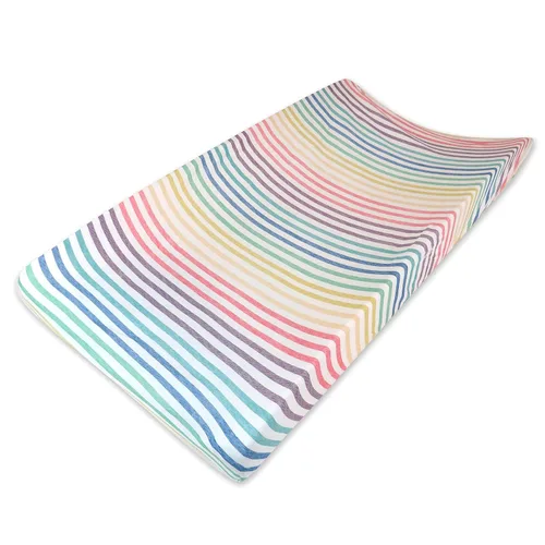 Miniatura 37 de HonestBaby Funda para cambiador de algodón orgánico unisex para bebé y pijamas para niños pequeños, azul claro (algodón terry), paquete de 1 unidad