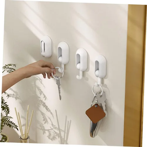 Miniatura 6 de 4 ganchos universales giratorios para toallas, gancho para toallas, colgador de pared, faroles, colgador de cocina, ganchos para colgar en la pared