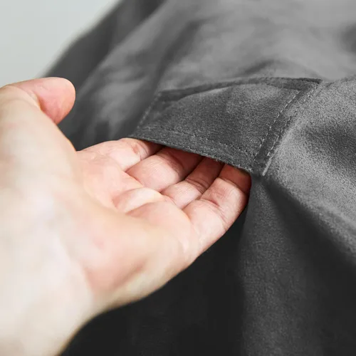 Miniatura 7 de Lumaland - Lujoso puf gigante de 2,1 m con funda de microgamuza, ultra suave, relleno de espuma, lavable, XXL, para niños, adolescentes, adultos
