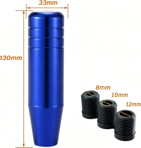 Miniatura 4 de Lunsom Pomo de palanca de cambios de aluminio de 5 pulgadas, mango de palanca de cambios de aleación larga, cabezal de cambio automático