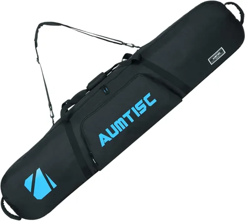 Bolsa de Snowboard Acolchada AUMTISC para Viajes Aéreos, Bolsas de Viaje para Snowboard para Volar con Bolsillos para Equipo, Disponible en Longitud