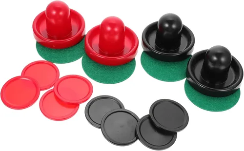 1 juego de hockey aéreo y kit de repuesto para mesa de juego incluye y para ferias de carnaval y uso doméstico Color aleatorio