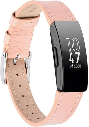 Miniatura 10 de Correas de cuero genuino compatibles con Fitbit Inspire 3/Inspire 2/Inspire HR/Inspire, correas deportivas suaves ajustables de repuesto