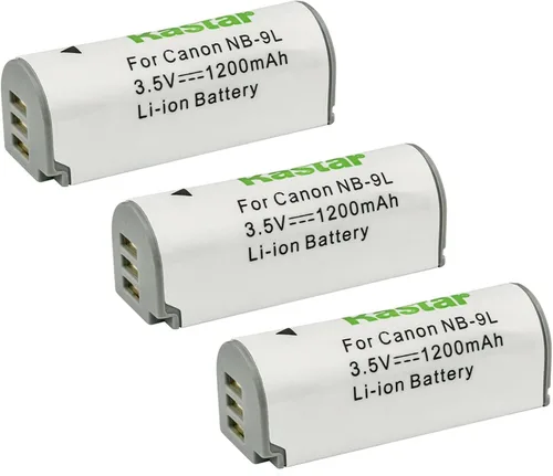 Miniatura 4 de Kastar Paquete de 1 batería NB-9L de 3.5 V 1200 mAh de repuesto para Canon PowerShot N, PowerShot N2, Powershot ELPH 510 HS, Powershot ELPH 520 HS