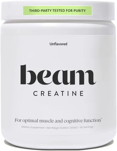 Miniatura 8 de Beam Creatina en polvo, probada por terceros, suplemento de monohidrato de creatina micronizada, creatina para mujeres y hombres, fuerza muscular