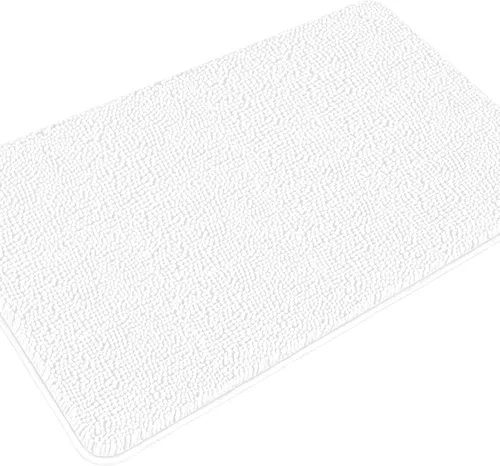 Miniatura 139 de Yeaban Alfombra de pasillo de baño de 24 x 72 pulgadas, antideslizante, alfombra de baño larga de felpilla gruesa, absorbente y lavable, alfombra