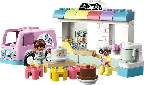 Miniatura 2 de LEGO DUPLO Town Bakery 10928 Juguete educativo para niños pequeños, gran regalo para niños de 2 años en adelante (46 piezas)