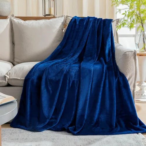 Miniatura 17 de Manta blanca de Navidad súper suave y acogedora para sofá o cama. Manta de microfibra de felpa ligera, 50x60 pulgadas Blanco