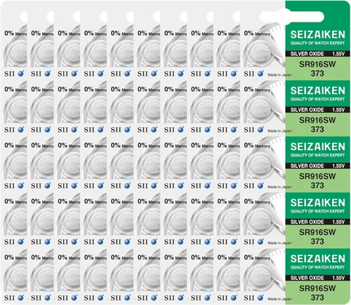 Miniatura 16 de 321 SR616SW - 10 pilas para reloj de óxido de plata sin mercurio, 1,55 V, fabricadas en Japón por Seiko