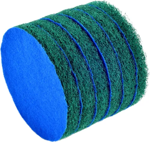 Miniatura 2 de Kichwit Paquete de 6 almohadillas de repuesto, súper abrasivas, verde (5 pulgadas)