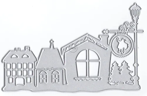 Miniatura 17 de DzIxY Casas Troqueles de corte de metal para kit de fabricación de tarjetas, troquelados de papel en relieve, plantillas de máquina de álbumes