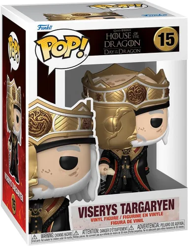 Funko POP! TV: House of The Dragon - Masked King Viserys Targaryen - 1/6 probabilidades para variante de persecución rara - Figura de vinilo