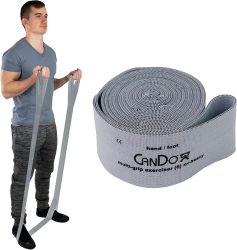 Miniatura 3 de CanDo Banda de resistencia de ejercicio de 6 pies con bucles de mano/pie para entrenamientos totales del cuerpo, entrenamiento, rehabilitación