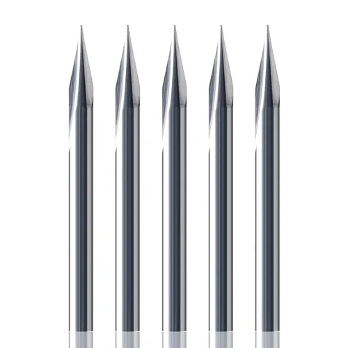 Miniatura 9 de HUHAO Brocas rectas para enrutador recto, brocas de grabado en V de 20 grados, vástago de 1/8, 2 flautas, puntas de 0.004 in, brocas de herramienta