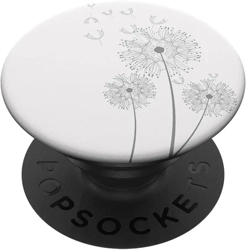Miniatura 6 de Boceto vintage de diente de león para amantes de las flores PopSockets PopGrip: agarre intercambiable para teléfonos y tabletas PopSockets MagSafe