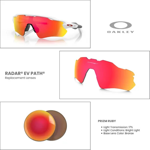 Miniatura 3 de Oakley Original Radar EV Path OO9208 PRIZM Replacement Lenses For Men For Women+ Bundle Microfiber Pouch -FRAMES NOT INCLUDED