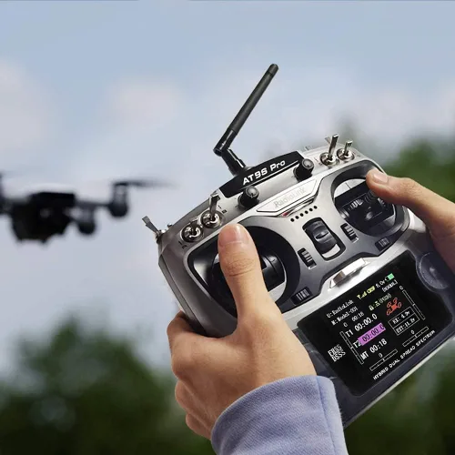 Miniatura 6 de Radiolink AT9S Pro 10/12 Canales Transmisor y Receptor de Radio R9DS, Largo Alcance para Avión/Jet/Drone de Carrera FPV/Cuad/Camión RC Coche/Barco