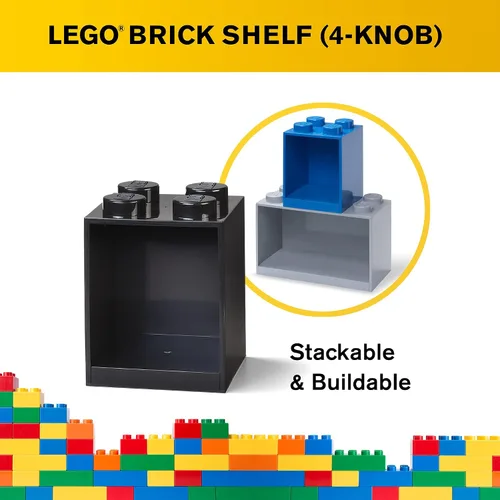 Miniatura 7 de Room Copenhagen Estante de ladrillo Lego, 4 tachuelas, color negro