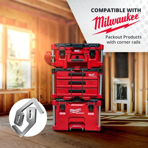 Miniatura 3 de Soporte para cable de extensión Packout para el sistema Alpha Rail Compatible con la caja de herramientas Packout de Milwaukee - Se ajusta a