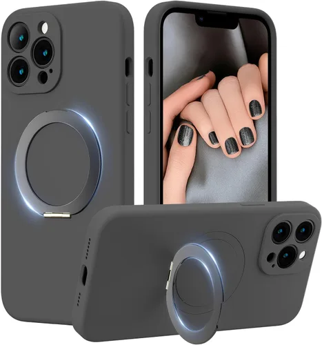 Miniatura 7 de Funda de silicona con soporte para iPhone 17 Pro [compatible con MagSafe] [Protección completa de la cámara] (6.3 pulgadas 2025), fundas de teléfono