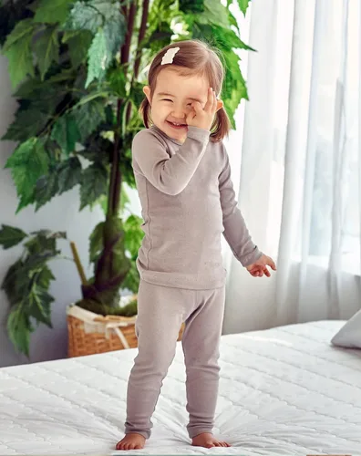 Miniatura 90 de AVAUMA - Pijama para niños y niñas de algodón básico para uso diario