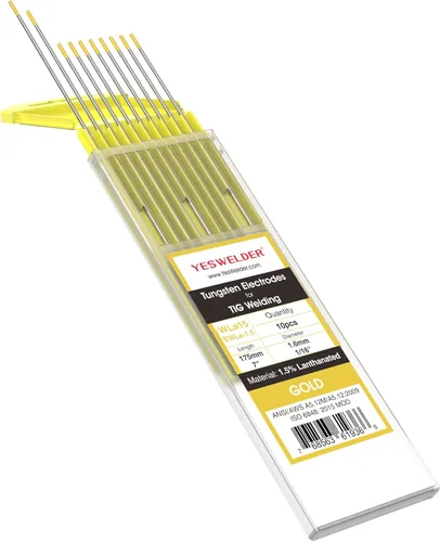 Miniatura 11 de YESWELDER - Electrodo de tungsteno para soldadura TIG, ceriado al 2%, de 1/16 x 7 pulgadas (gris, WC20/EWCe-2), paquete de 10