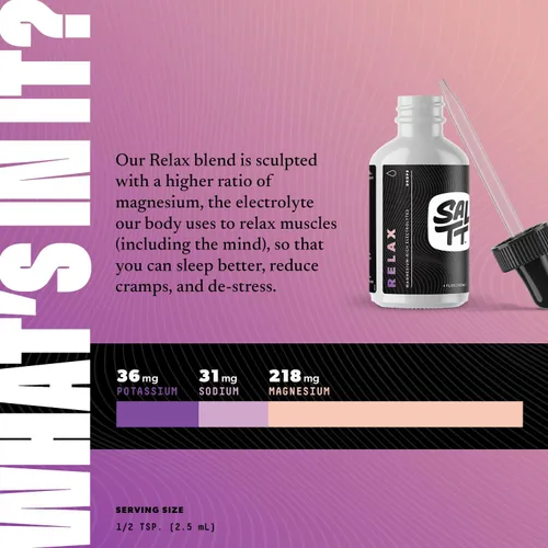 Miniatura 2 de SALTT Relax Gotas de magnesio – Cloruro de magnesio iónico con sodio, potasio, electrolitos – Gotas de minerales traza – sin gluten, sin azúcar