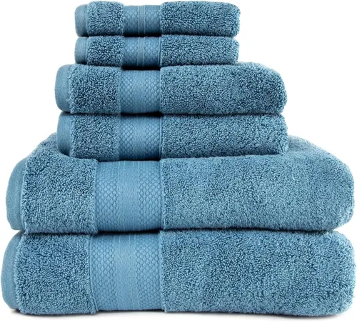 Miniatura 61 de Superior Juego de toallas de algodón turco de 9 piezas, 3 toallas de baño, 3 manos, 3 toallas faciales para el hogar, artículos esenciales de baño