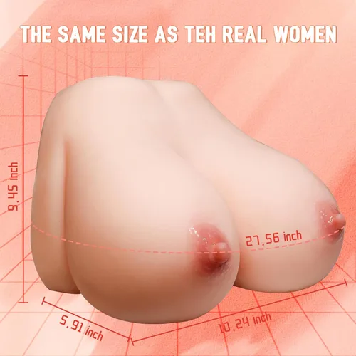 Miniatura 5 de Muñecas sexuales 3 en 1 de Big Boobs para hombres, masturbación, tetas grandes, muñeca sexual masculina con textura realista, canal vaginal y anal