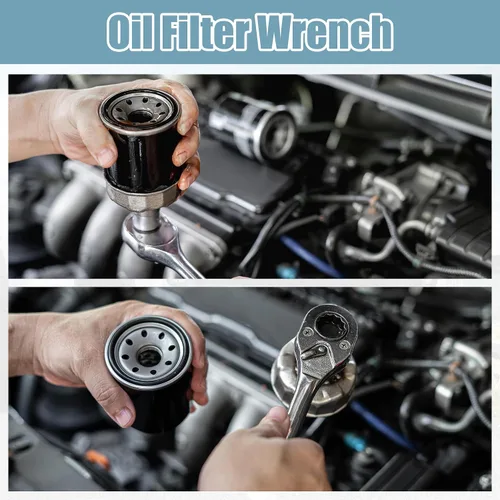 Miniatura 2 de uxcell Metal 1.417 in 6 Flautas Filtro de aceite Llave Llave de la carcasa del zócalo Herramienta para Volkswagen para Audi A6L A8L para BMW X5