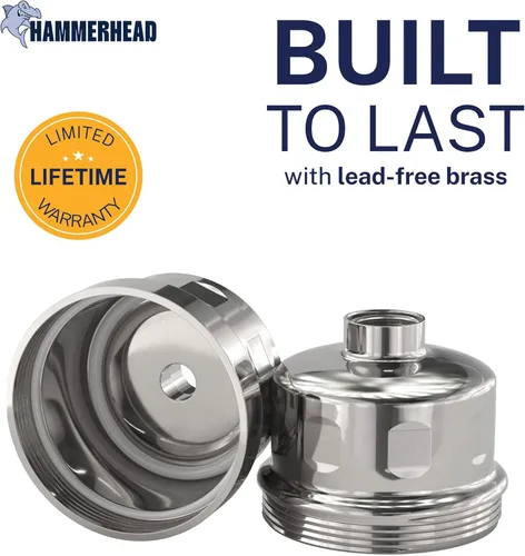 Miniatura 4 de HammerHead Showers KDF 55 - Filtro de ducha de metal sólido, filtros de ducha universales de alta presión para eliminar productos químicos tóxicos