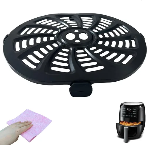 Miniatura 8 de BeranWung - Bandeja para freidora de aire de 2 cuartos para freidora de aire Chefman/Dash/PowerXL/Bella Pro Series, redonda, antiadherente, parrilla