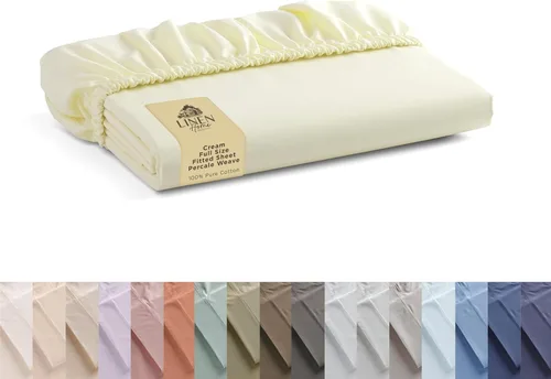 Miniatura 60 de Sábana bajera de 100% algodón percal, tamaño King, verde salvia, 1 sábana bajera con bolsillos profundos, ropa de cama fresca y resistente, 78 x 80