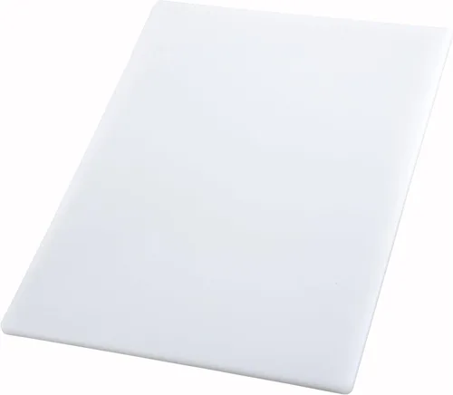 Winco Tabla de cortar, 18 x 24 x 1/2 pulgadas, color blanco, 18" x 24"