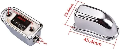 Miniatura 3 de Tambor de caja de metal con tornillos para trampa/Tom piezas accesorios de un solo extremo montado 6 unids