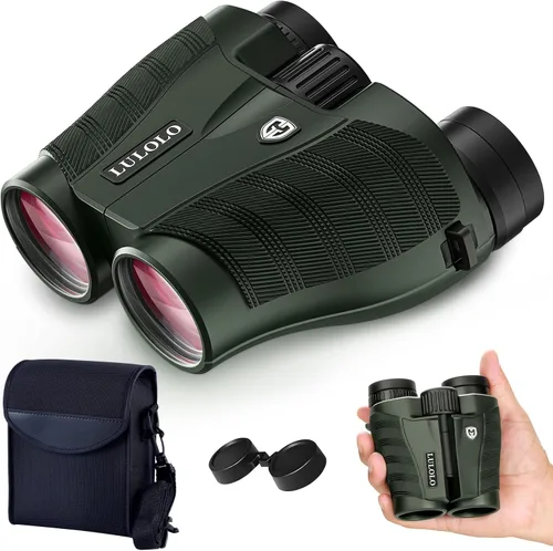 Miniatura 10 de Binoculares compactos UHD de 25 x 32 para adultos de alta potencia, binoculares de visión grande con visión clara de poca luz, binoculares