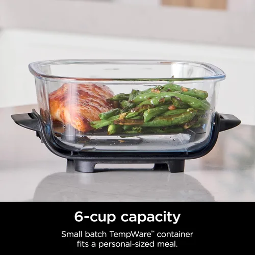 Miniatura 2 de Freidora de aire Ninja, Sistema Crispi de 4QT + 3 contenedores con tapas de almacenamiento, Freidora de aire, Microondas, Congelador y apto