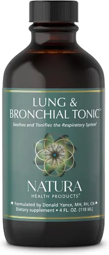 Natura Health Products Tónico pulmonar y bronquial: calma y tonifica el sistema respiratorio, con extracto de hoja de gordolobo, tomillo, fenogreco,