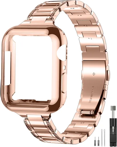 QUNDAXI Correa de reloj Apple Watch de 1.614 in, 1.575 in, 1.496 in, 1.772 in, 1.732 in, 1.654 in, Series 9, 8, 7, 6, 5, 4, 3, 2, 1, SE SE2, correa