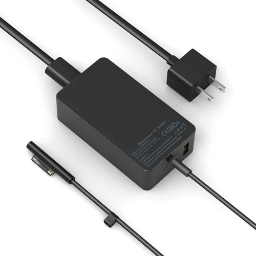 Cargador para laptop Surface Pro de 65 W, para Microsoft Surface Pro Charger Windows Surface Laptop 6, 5, 4, 3, 2, 1, para Microsoft Surface Pro10,