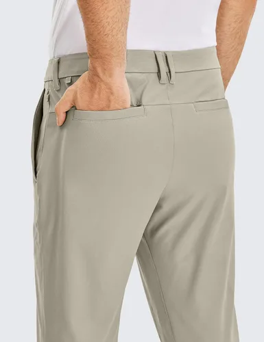 Miniatura 3 de CRZ YOGA Pantalones de golf cómodos para todo el día, tallas 303234 pulgadas de hombre, secado rápido, ligeros, con bolsillos, casuales
