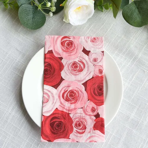 Miniatura 17 de Efavormart - Paquete de 20 servilletas de papel con estampado de hojas de eucalipto verde con una textura suave de 2 capas absorbente para bodas