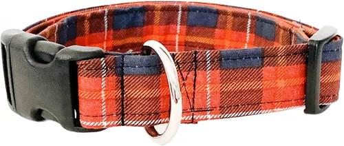 Miniatura 3 de Fall Plaid Dog Collar (X-Small)