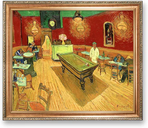 Miniatura 245 de A&T ARTWORK Noche estrellada sobre el Ródano de Vincent Van Gogh. Tamaño del marco: 36 x 30 pulgadas, tamaño de la imagen: 30 x 24 pulgadas
