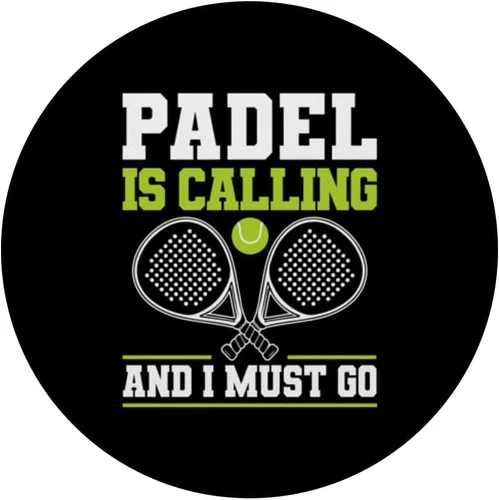 Miniatura 3 de Padel is Calling y I Must Go Paleta de pádel PopSockets Adhesivo PopGrip