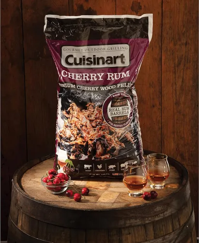Miniatura 9 de Cuisinart Gránulos para ahumar de ron cereza prémium para barbacoa, bolsa de 20 libras