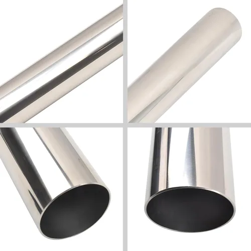 Miniatura 3 de 2 Pulgadas (51MM) Longitud 30 Pulgadas Recto Tubo de Acero Inoxidable Intercooler de Turbocompresor para Entrada de Aire Universal-2 Piezas