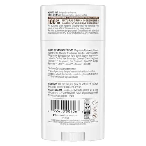 Miniatura 2 de Schmidt's Desodorante vegano sin aluminio Clean Coconut para mujeres y hombres, con protección contra olores las 24 horas, ingredientes naturales